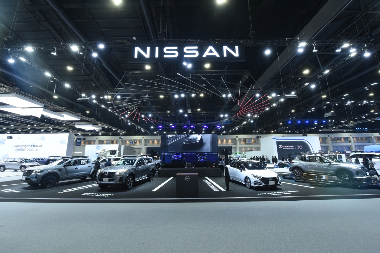 Nissan โชว์รถครบทุกไลน์อัพ พร้อมแคมเปญพิเศษ “Say Yes!” ที่ให้เลือกหลากหลายตามต้องการ ตั้งแต่ดอกเบี้ย 0 % ไปจนผ่อนนาน 96 เดือน พร้อมลุ้นรับส่วนลดสูงสุด 100,000 บาท