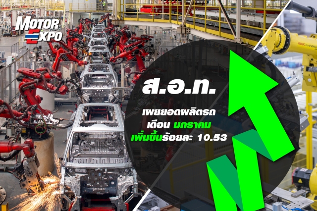 สภาอุตสาหกรรมแห่งประเทศไทย (ส.อ.ท.) เผยจำนวนการผลิต ยอดขายภายในประเทศ และการส่งออกรถยนต์ และรถจักรยานยนต์ของประเทศ ในเดือนมกราคม 2569